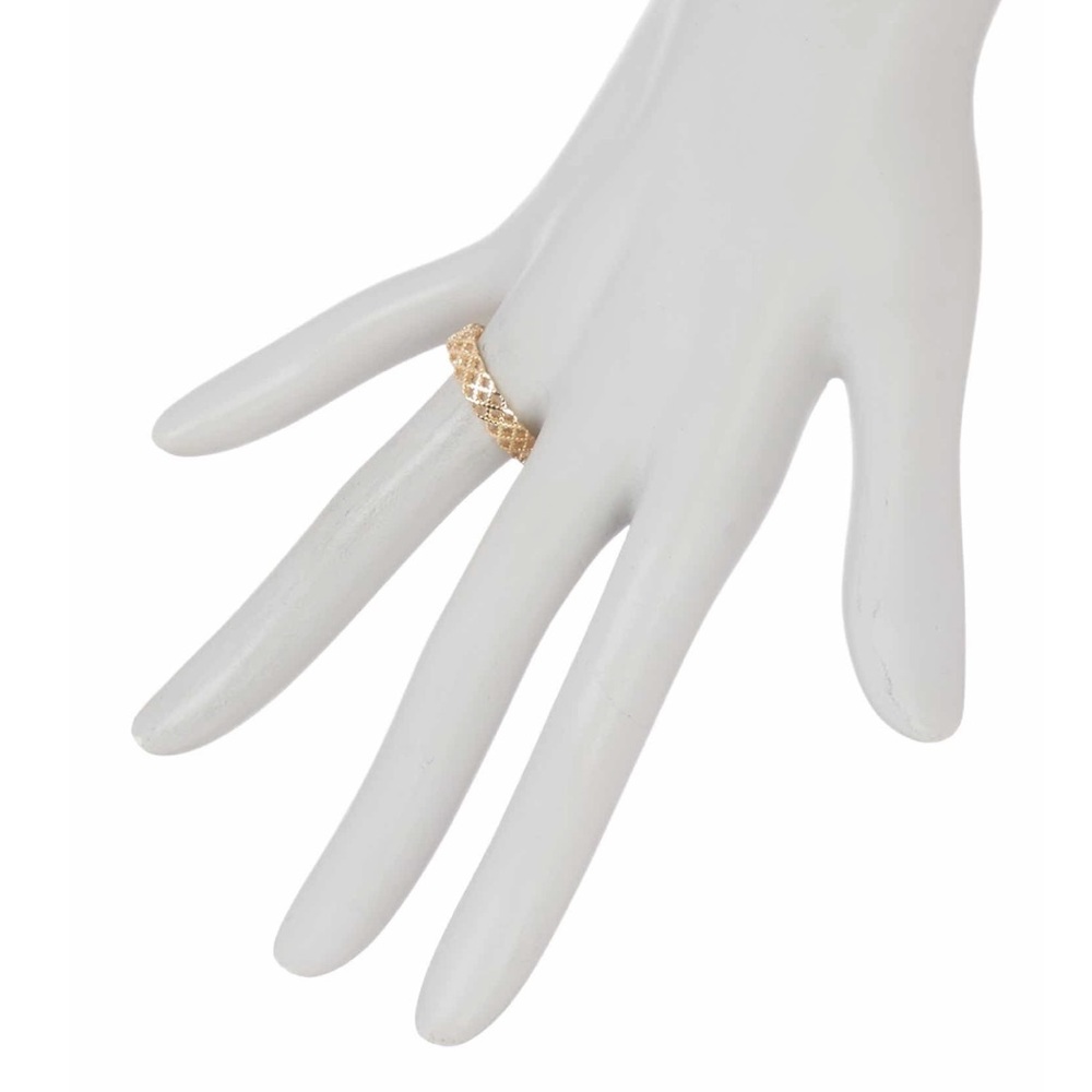 New Authentic Gucci 18K Gold Diamantissima Ring - Picture 2 of 12